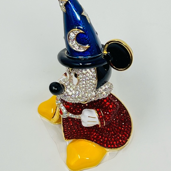 Disney Arribas Brothers Limited Edition Sorcerer Mickey Mouse Swarovski Figurine - Picture 13 of 14